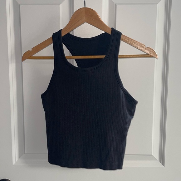 Lululemon Ebb To Street Racerback Crop Tank
Black Charcoal Grey W1CJUS $58 Sz 6 - Picture 2 of 7